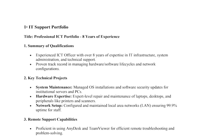provide IT support, troubleshooting, and data entry service